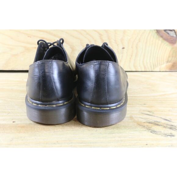Doc Dr Martens Shoes Mens 14 Black Leather Oxfords Lace Ups - Picture 3 of 8